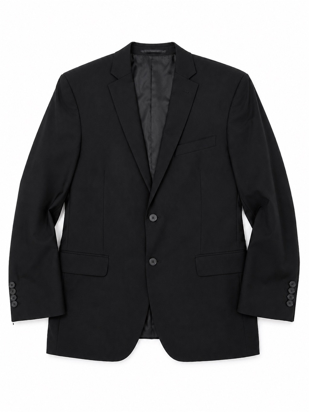 Cavallini Uomo Super 150 Merino Wool Black Sport Coat 52 IT 42R Made in Italy